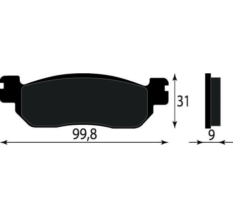 PASTIGLIE FRENO PLATINUM SERIES COMPATIBILE YAMAHA YP MAJESTY X-CUTY - XMAX  250 POST