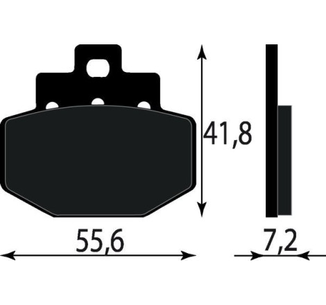 PASTIGLIE FRENO PLATINUM SERIES COMPATIBILE VESPA GT 200 POST. GILERA RUNNER 125 180 200