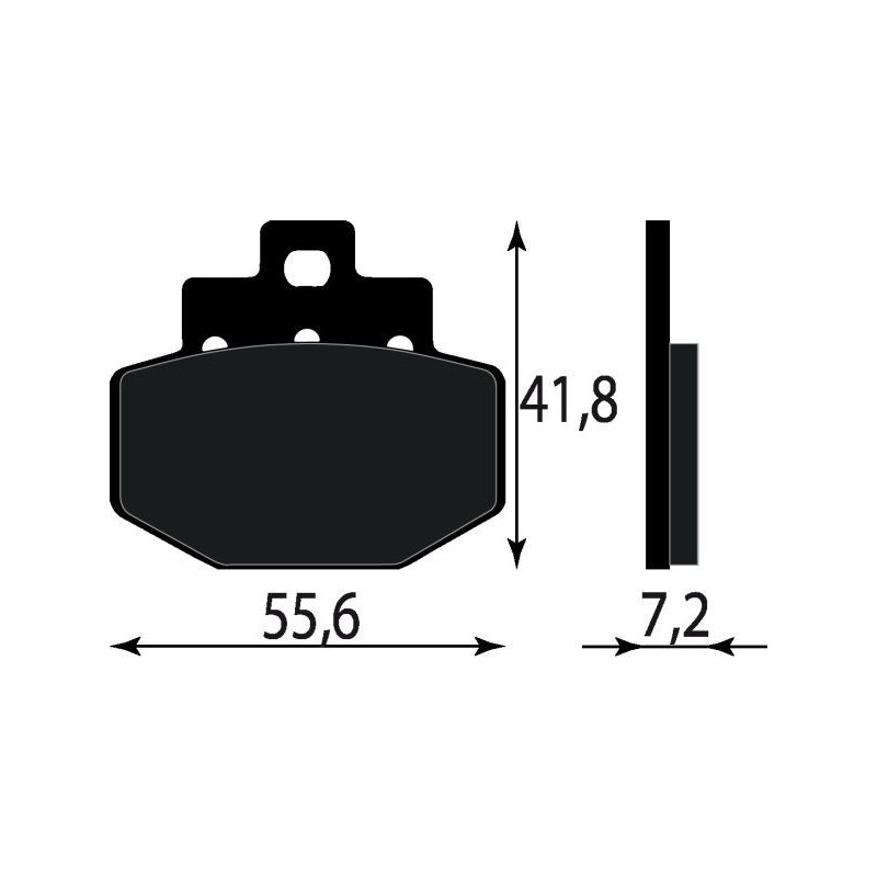 PASTIGLIE FRENO PLATINUM SERIES COMPATIBILE VESPA GT 200 POST. GILERA RUNNER 125 180 200