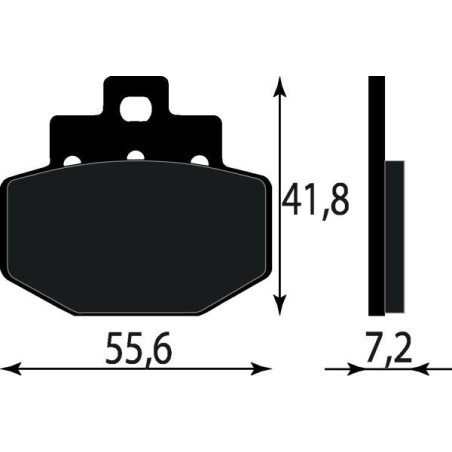 PASTIGLIE FRENO PLATINUM SERIES COMPATIBILE VESPA GT 200 POST. GILERA RUNNER 125 180 200