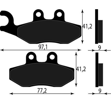 PASTIGLIE FRENO PLATINUM SERIES COMPATIBILE PIAGGIO BEVERLY 200 ANT O POST APRILIA SPORT CITY 50 125