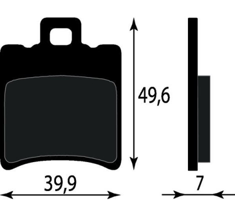 PASTIGLIE FRENO PLATINUM SERIES COMPATIBILE APRILIA SCARABEO 50 ANT - MBK NITRO OVETTO 100