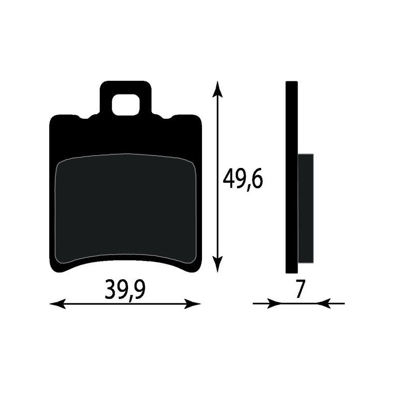 PASTIGLIE FRENO PLATINUM SERIES COMPATIBILE APRILIA SCARABEO 50 ANT - MBK NITRO OVETTO 100