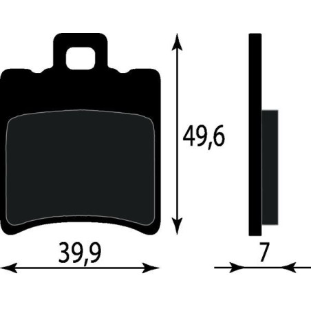 PASTIGLIE FRENO PLATINUM SERIES COMPATIBILE APRILIA SCARABEO 50 ANT - MBK NITRO OVETTO 100