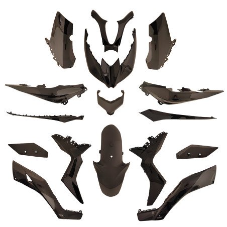 KIT CARENE NERO LUCIDO 16PZ YAMAHA X-MAX 2017-2022