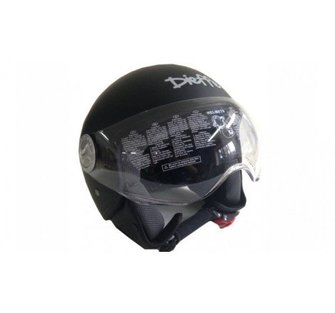 CASCO DIEFFE DF35 NERO OPACO S