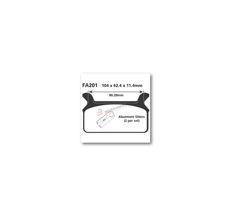 PASTIGLIE EBC FA201 (66680)