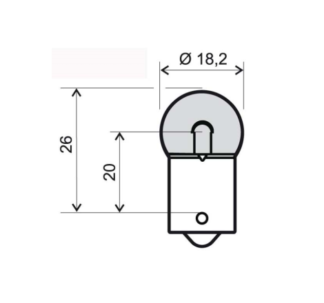 LAMPADA RMS 12V/10W A SFERA...