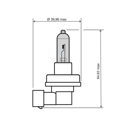 LAMPADA RMS 12V/35W H8 BLUE