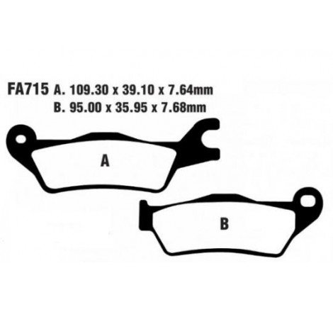 PASTIGLIE EBC FA715 (68715)