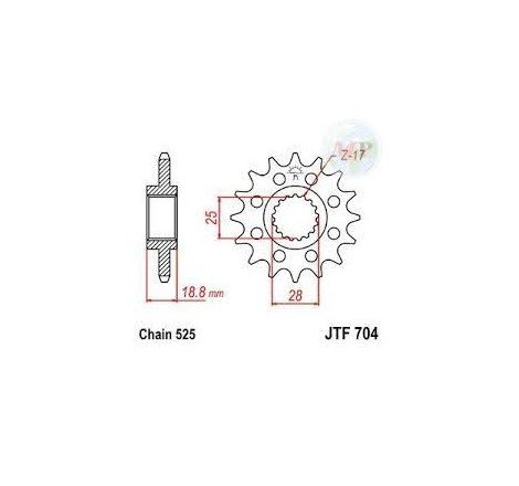 PIGNONE 525 Z17 (4040K)