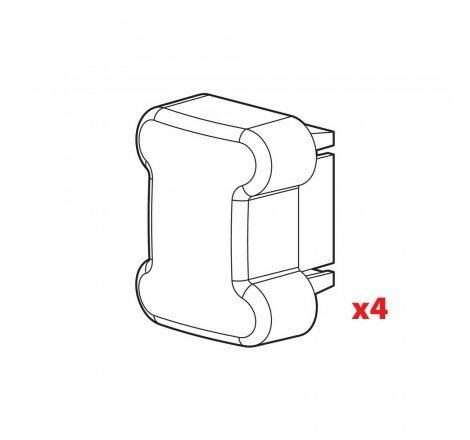Set 4 tappi per barre Kargo