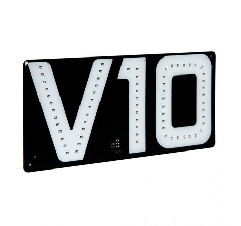 *EMBLEMA"V10"LUCE LED BIANCA