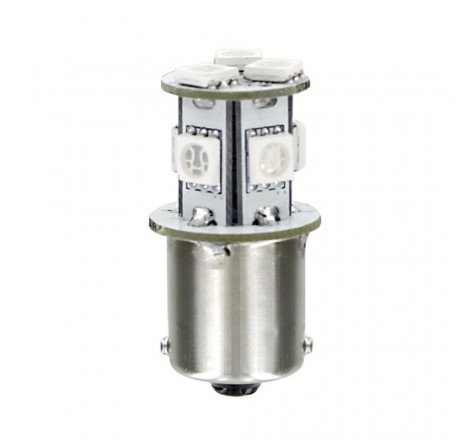 LAMPADA BA15S 28V 8SMD AMBRA