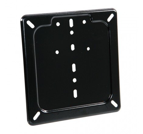 BASE TARGA IN ACCIAO INOX NERO