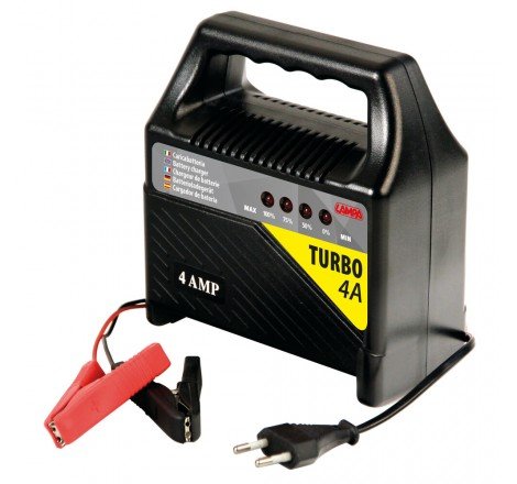 Turbo 4 A, caricabatteria 12V