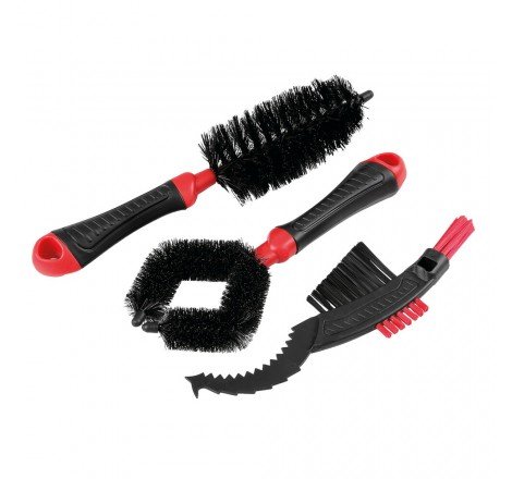 KIT 3 SPAZZOLE PULIZIA MOTO